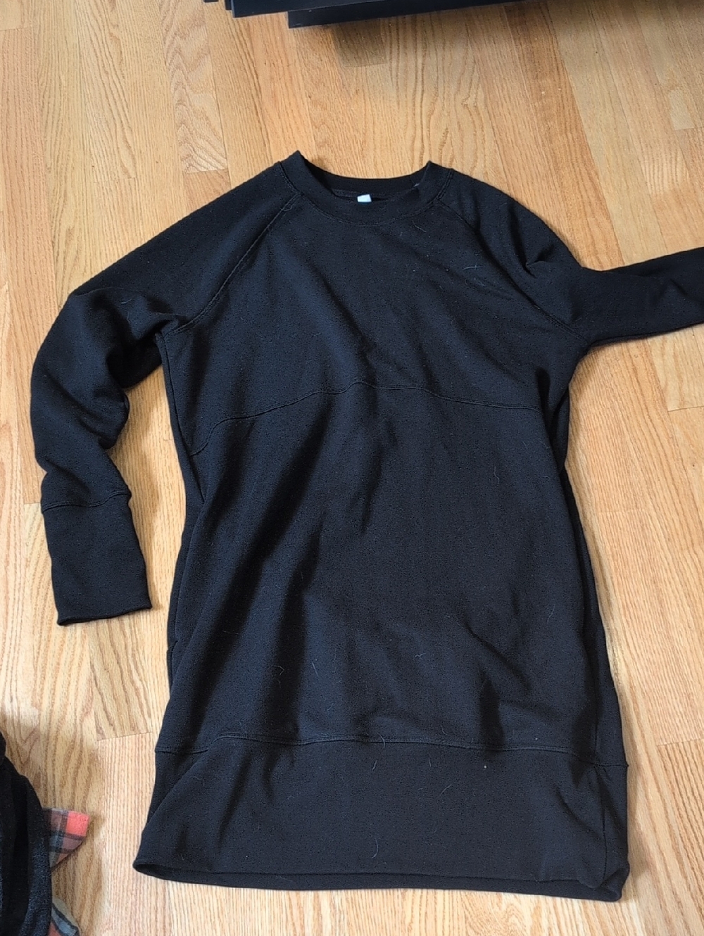Athleta Sweatshirt Dress Black Size M
